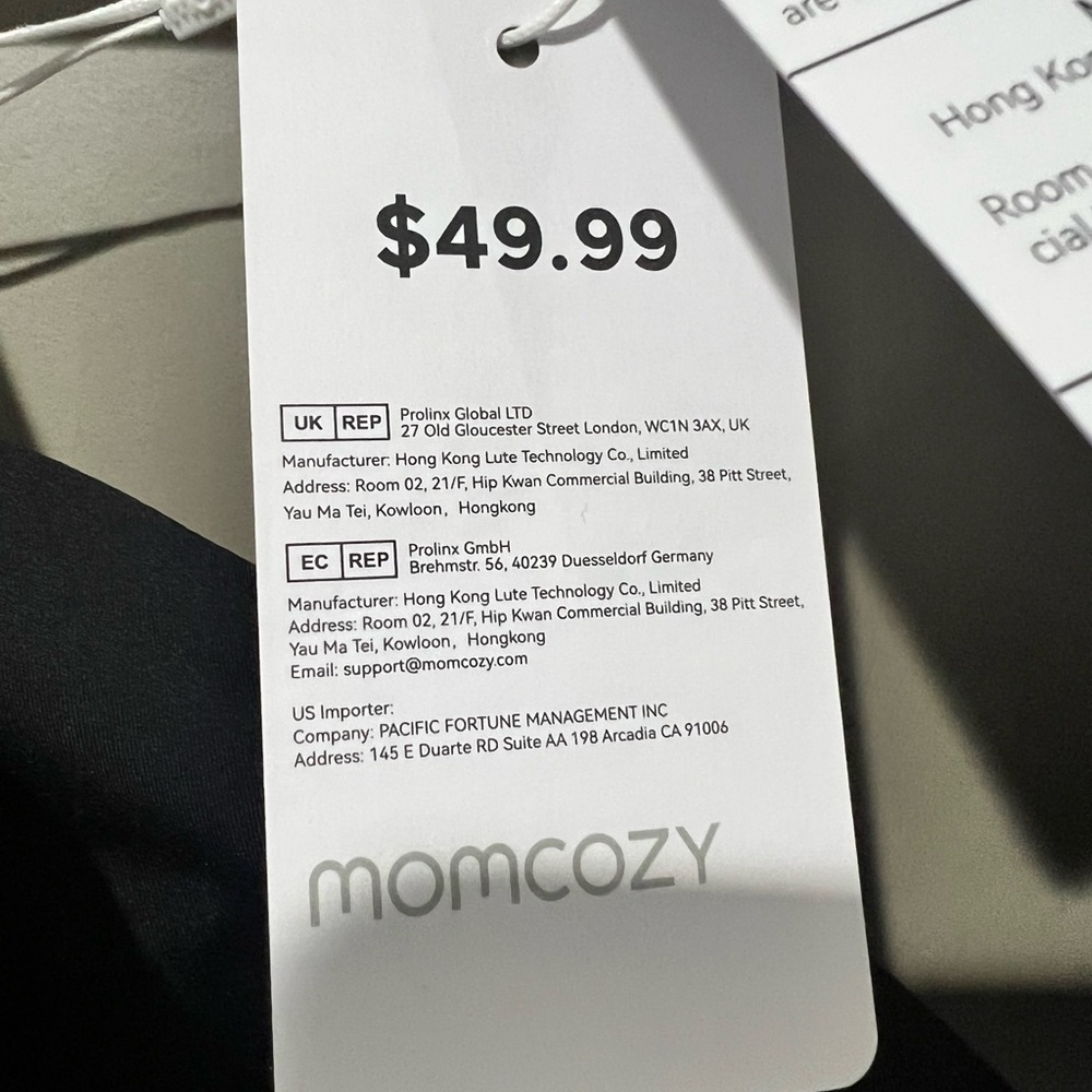 Momcozy 2XL Black Nursing Bra - Picture 3 of 7